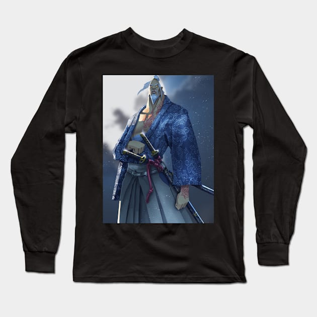 Ronin Samurai Collection Long Sleeve T-Shirt by Beckley Art